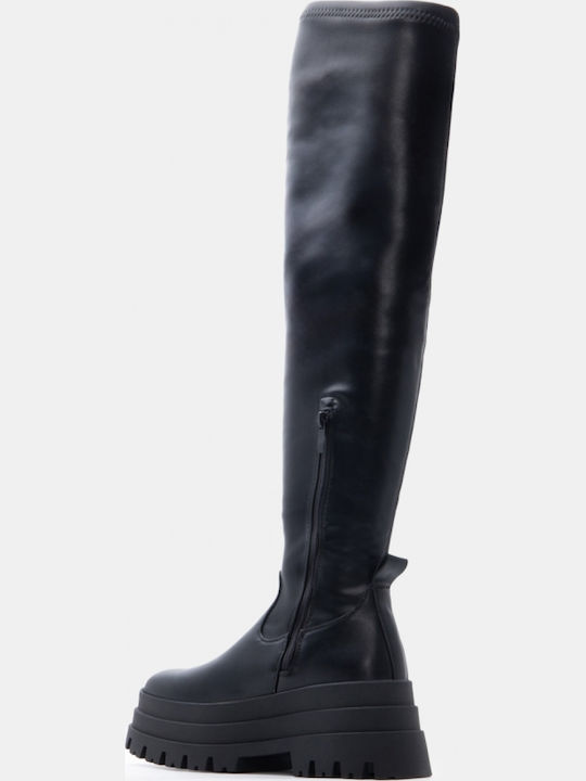 Women's Over the Knee Black Boots