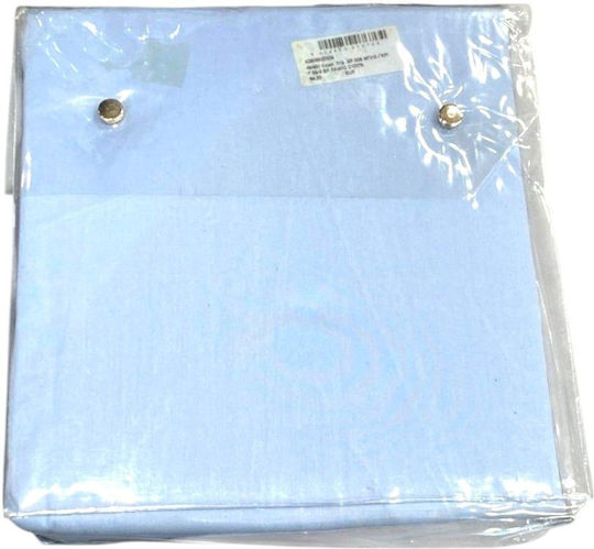 Das Home Duvet Cover Cotton Satin Single 170x240 Line Terracotta