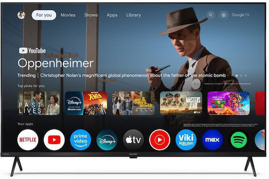 Sharp Smart TV 43" 4K UHD QLED 43HP5465E HDR (2025)