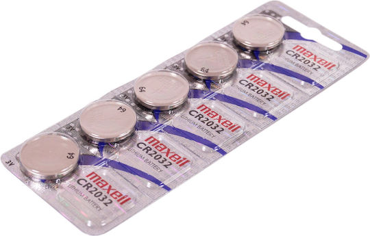 Maxell Baterii Litiu pentru ceasuri CR2032 3V 5buc