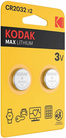 Kodak Max Lithium Baterii pentru ceasuri CR2032 3V 2buc