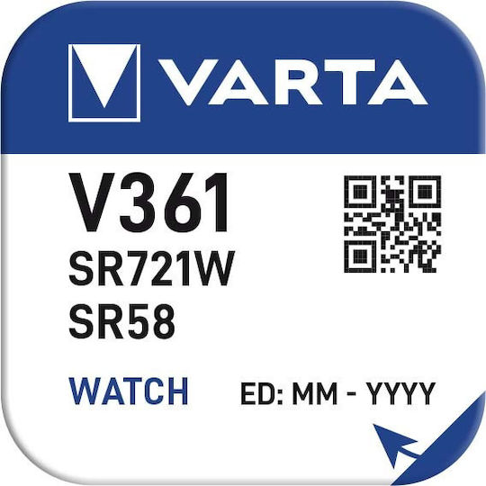 Varta Batterie Silber-Oxid für Uhren SR58 1.55V 1Stück