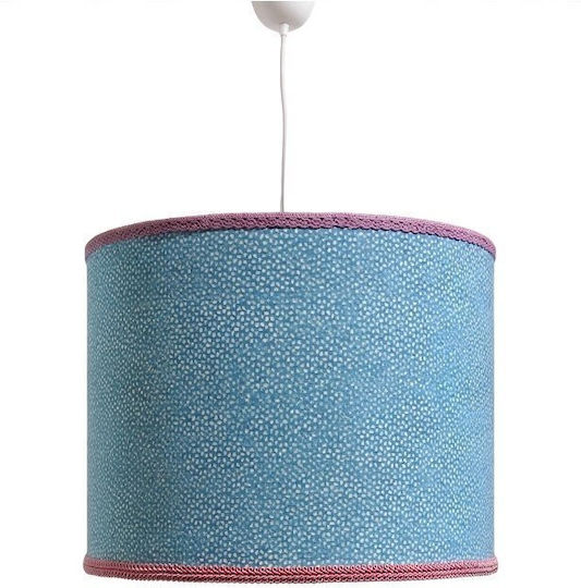 Single-Light Kids Ceiling Hanging Light with E27 Socket Light Blue 35x20cm