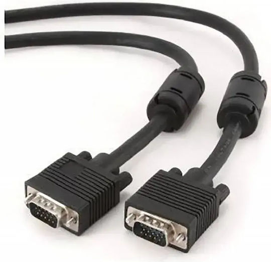 Lanberg Кабел VGA мъжки - VGA мъжки Черен 1.8м (CA-VGAC-10CC-0018-B)