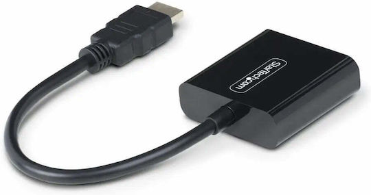 StarTech Cable VGA male - VGA male Μαύρο 0.18m (HD2VGAE3)