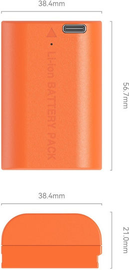 Smallrig 5407 Μπαταρία Canon Lp-e6p Usb-c Orange