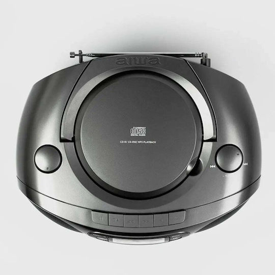 Aiwa Φορητό Ηχοσύστημα BBTC-550 με Bluetooth / CD / MP3 / USB / Κασετόφωνο / Ραδιόφωνο σε Ασημί Χρώμα