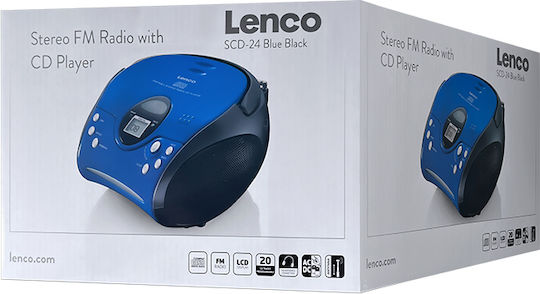 Lenco Sistem Portabil Audio Cu CD MP3 Radio Albastru