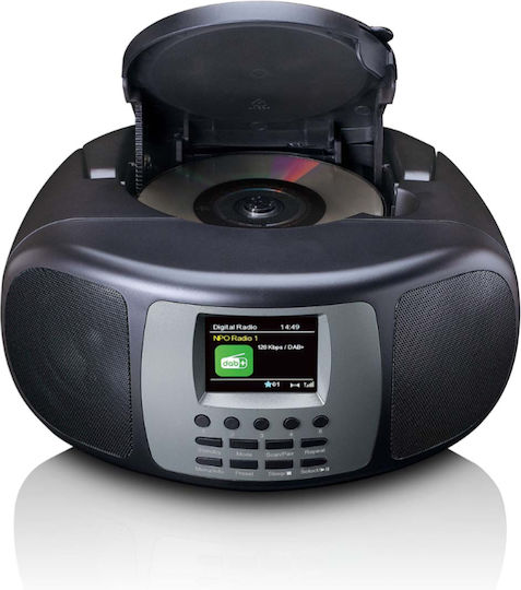 Lenco Tragbares Radio-CD-Spieler mit Radio Bluetooth CD-Schwarz