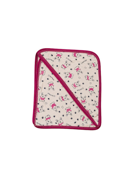 Esthisis Cotton Flannel Swaddle Blanket Fuchsia 95x80cm