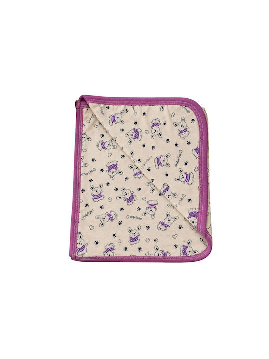 Esthisis Cotton Flannel Swaddle Blanket Purple 95x80cm