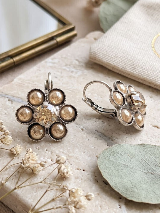 Swarovski Earrings Dangle with Stones