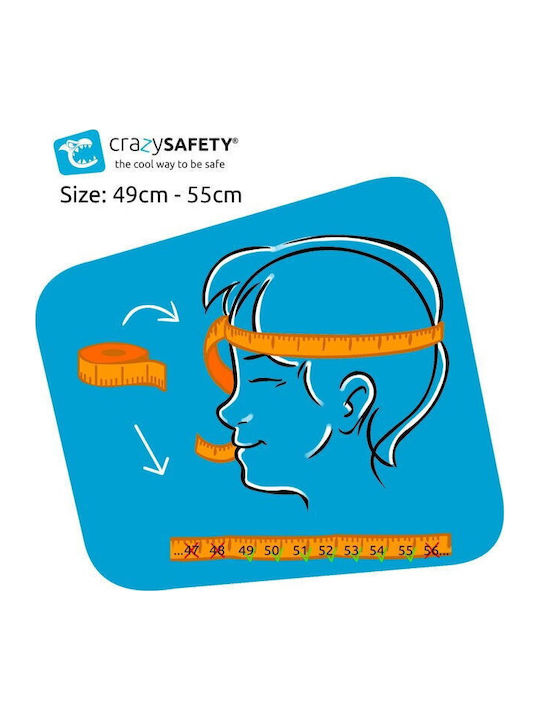 Crazy Safety Leopard Παιδικό Κράνος για Ποδήλατο & Πατίνι Μωβ