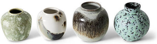 HK Living Set of 4 Ceramic Decorative Vases
