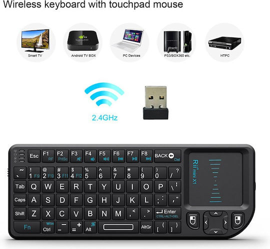 Riitek mini X1 Wireless Keyboard with Touchpad English US