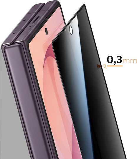 Northjo Galaxy Z Fold8 Ultra Datenschutz Außen-Displayschutzfolie Schwarz