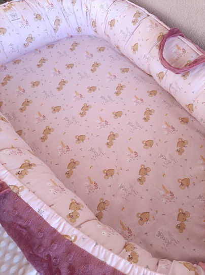 BabyValia Baby- und Kinderkissen Nest Rosa