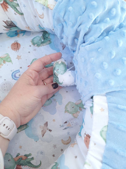 BabyValia Βρεφικό Μαξιλάρι Φωλιά Πράσινο 70x110εκ.