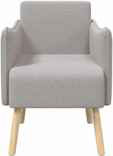 Relax Armchair Light Grey 60x65x76cm