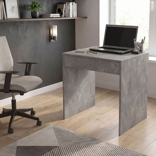 Mida Wooden Desk Grey Concrete 72x60x73.8cm