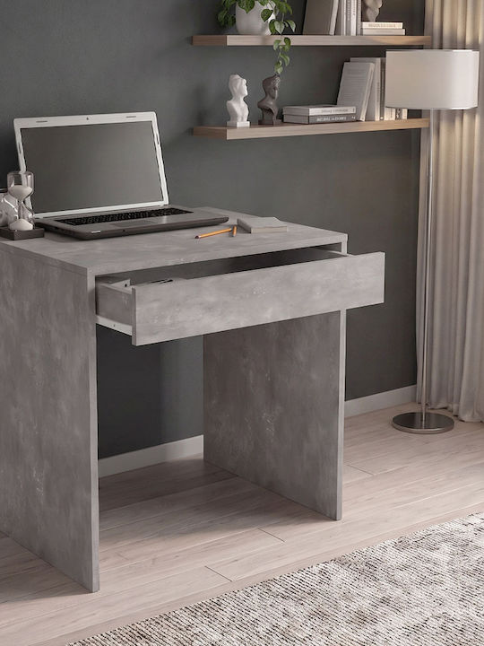 Γραφείο Mida Ξύλινο Γκρι Σκυροδέματος 72x60x73.8εκ.