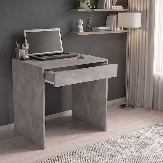 Mida Wooden Desk Grey Concrete 72x60x73.8cm
