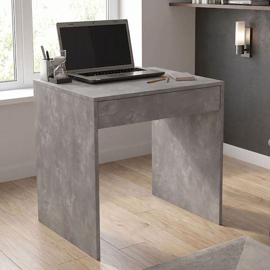 Mida Wooden Desk Grey Concrete 72x60x73.8cm