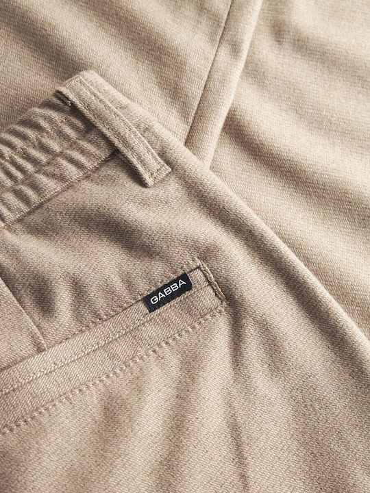 Monza Men's Trousers Elastic Brown