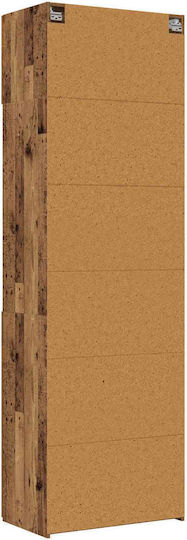 Wall Cabinet Aged Wood 70x42.5x225cm