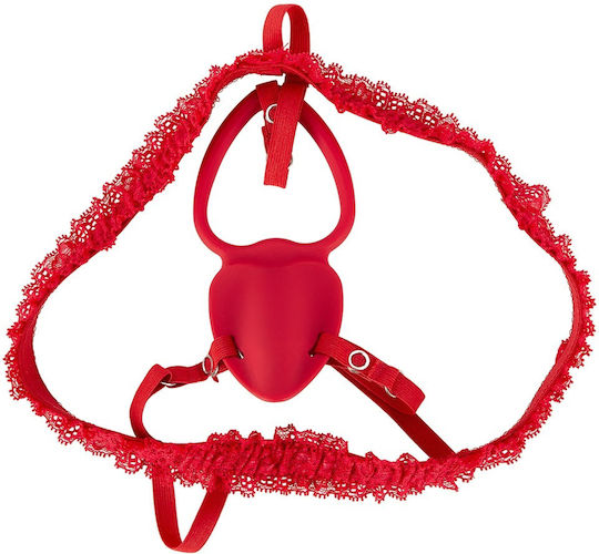 You2Toys Strap-on Lay-on Vibe Δονητής με Απομακρυσμένο Έλεγχο Κόκκινος