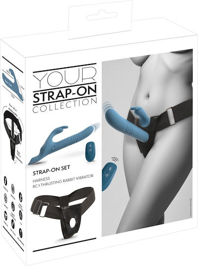 You2Toys Strap-on Δονητής με Απομακρυσμένο Έλεγχο Μπλε