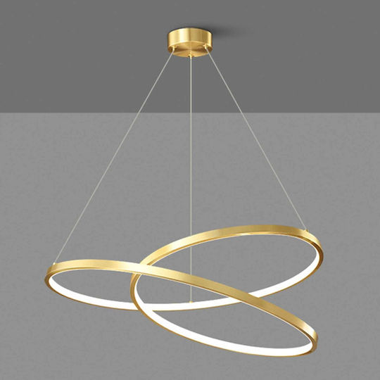 Hängelampe Gold 60x60cm Hängelampe Gold 60x60cm