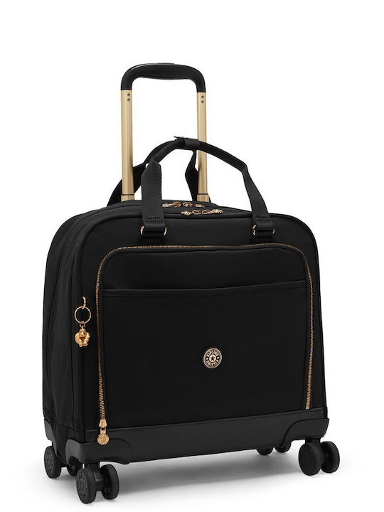 Kipling Valiză De Călătorie Cabină Blush Gold Negru Înălțime 36.5cm