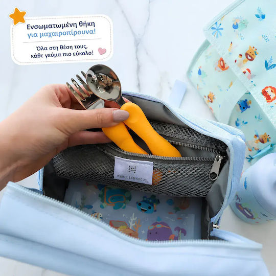 Kinder Isolierte Lunchtasche Marcus Wasserdichte Flasche Sealife