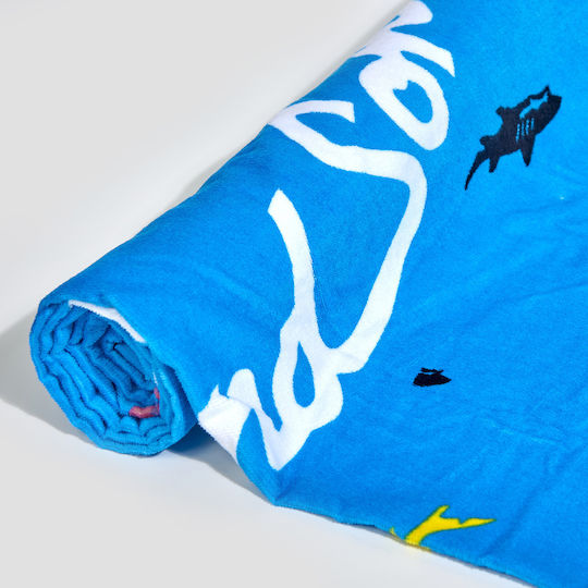Maui & Sons Light Blue Beach Towel 170x90cm