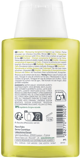 Klorane Citrus Pulp Shampoos for Oily Hair 400ml