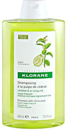 Klorane Citrus Pulp Shampoos for Oily Hair 400ml
