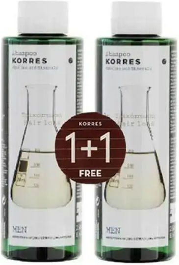 Korres Cystine & Minerals Шампоан Против Косопад За Крехка Коса 2x250ml