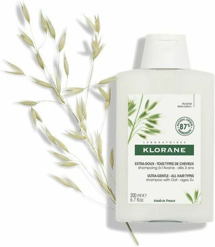 Klorane Oat Milk Шампоан За Блясък За Всички Типове Коса 200ml