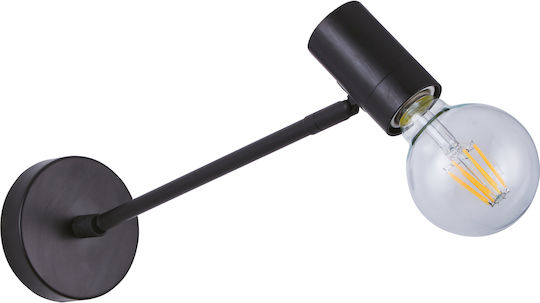 Home Lighting Single Spot with Socket E27 in Black Color