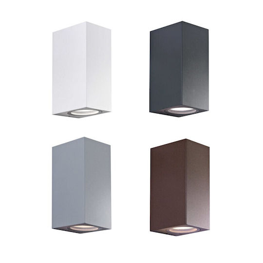 Bot Lighting Wall-Mounted Outdoor Spot Light GU10 IP54 Double Beam