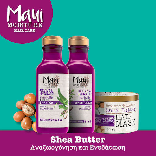 Maui Moisture Revive Hydrate + Shea Butter Шампоан Възстановяване/Подхранване и Хидратация за Суха Коса 385ml