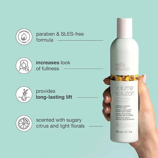 Milk Shake Volume Solution Shampoos Reconstruction/Nourishment & Shine for All Hair Types 300ml