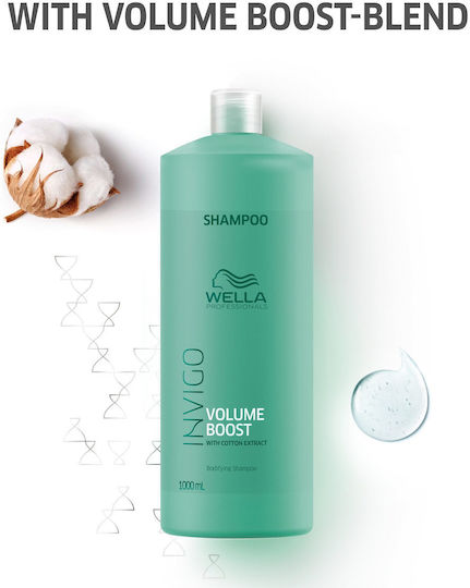 Wella Profesionnals Invigo Volume Boost Bodifying Σαμπουάν Όγκου & Λείανσης για Ξηρά Μαλλιά Μαλλιά 1000ml