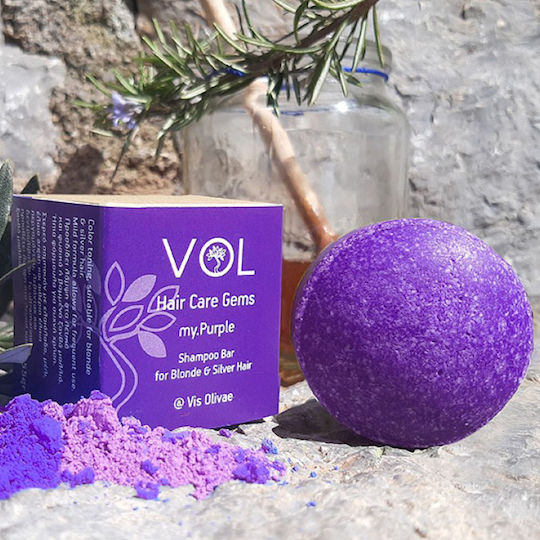 Vis Olivae Hair Care Gems My Purple Solid Шампоан Възстановяване/Подхранване И Хидратация За Всички Типове Коса 55гр