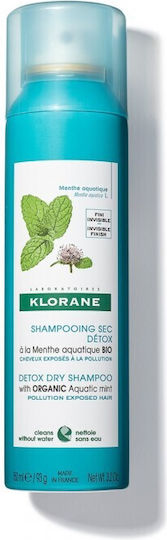 Klorane Aquatic Mint Сух Шампоан За Дълбоко Почистване За Суха Коса 150ml