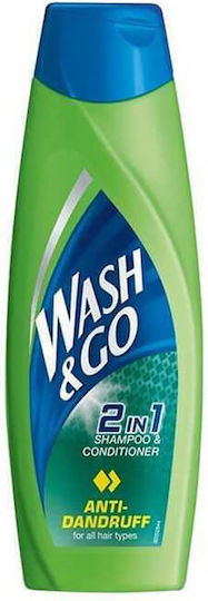 Wash & Go 2in1 Conditioner AntiDandruff Shampoos Gegen Schuppen & Trockene Kopfhaut für Alle Haartypen 200ml