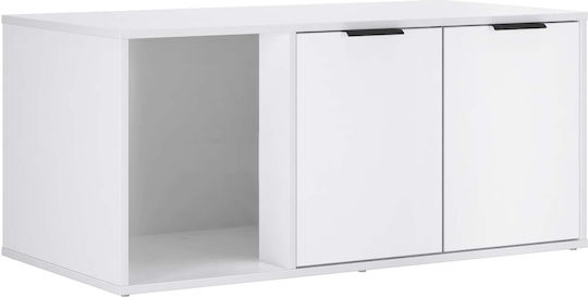 Holzsideboard Weiß 100x49x45cm
