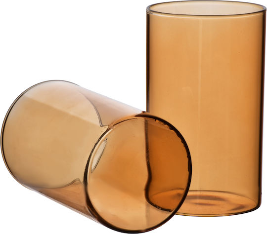 Mondex Set Pahare Din Sticlă În Culoare Galben Miere 380ml 4 Bucăți