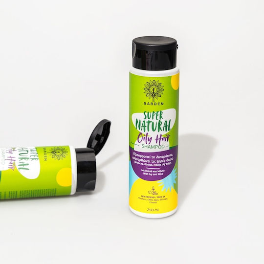 Garden Super Natural Hair Σαμπουάν Ενυδάτωσης για Λιπαρά Μαλλιά 250ml